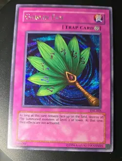 Yu-Gi-Oh! Goblin Fan TFK-003 Prismatic Secret Rare LP Vintage 2003 Game Promo - Image 1