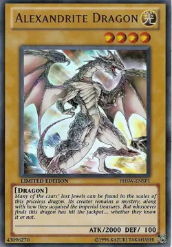 Alexandrite Dragon - PHSW-ENSP1 - Ultra Rare - Limited Edition Near Mint Yugioh! - Image 1