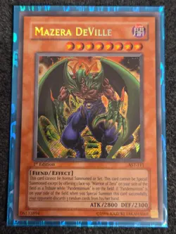 Yugioh Mazera DeVille AST-111 Secret Rare 1st Ed VLP - Image 1