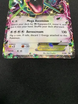 Pokemon TCG Rayquaza EX Holo Rare Black Star Promo Card XY66 - Image 3