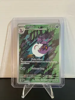 Pokemon Card TCG: Arbok Card 176/162 Temporal Forces Holo Illustration Rare (IR) - Image 1
