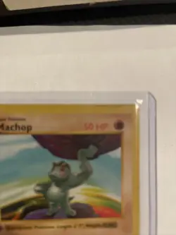 Machop 1st Edition Shadowless 1999 Base Set Pokemon Card 52/102 - Image 2
