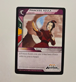 Avatar the Last Airbender Quickstrike Princess Azula 2006 Burger King Promo Card - Image 1