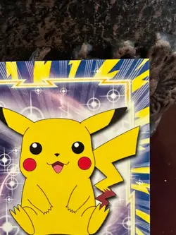 Topps Pokemon Card #25 Pikachu Blue Logo NM - Image 4