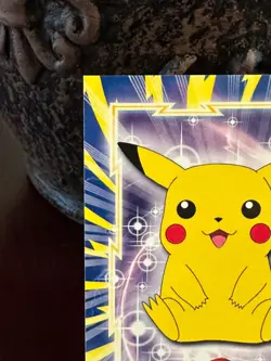 Topps Pokemon Card #25 Pikachu Blue Logo NM - Image 5