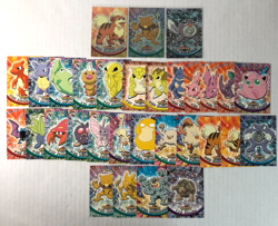 Lot of 31 Topps Pokemon TV Animation Cards 3 Holos Foil / 28 Non-holo Black - Image 1