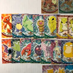 Lot of 31 Topps Pokemon TV Animation Cards 3 Holos Foil / 28 Non-holo Black - Image 2