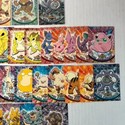 Lot of 31 Topps Pokemon TV Animation Cards 3 Holos Foil / 28 Non-holo Black - Image 3