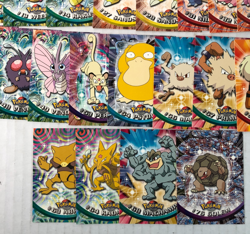 Lot of 31 Topps Pokemon TV Animation Cards 3 Holos Foil / 28 Non-holo Black - Image 4