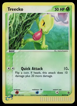 Pokemon Card - Treecko Dragon 80/97 Common Reverse Holo - Image 1