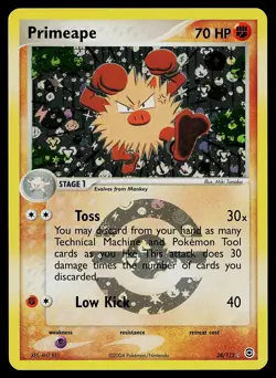 Pokemon Card - Primeape FireRed & LeafGreen 28/112 Rare Reverse Holo - Image 1