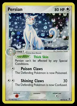 Pokemon Card - Persian FireRed & LeafGreen 44/112 Uncommon Reverse Holo - Image 1