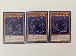 Yugioh - Alghoul Mazera x 3 - 1st Edition LP - Plus Free Holographic Card - Image 1