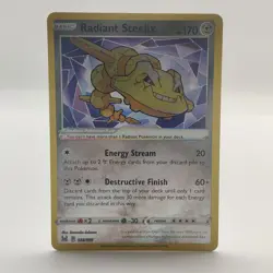 Pokemon TCG Karte - Radiant Steelix Shiny Holo Lost Origin 124/196 Near Mint - Image 1