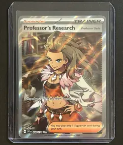 Professor's Research 240/198 Scarlet & Violet Full Art Ultra Rare Pokemon Card💎 - Image 1