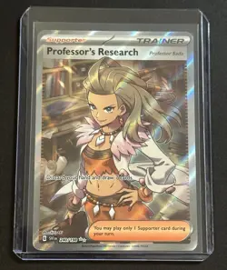 Professor's Research 240/198 Scarlet & Violet Full Art Ultra Rare Pokemon Card💎 - Image 3