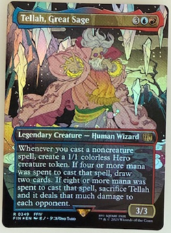 Magic the Gathering: Tellah, Great Sage (Borderless) Final Fantasy Foil NM - Image 1