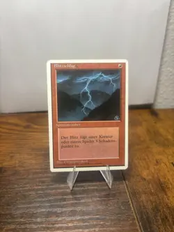 Lightning Bolt MTG Core Set 4th Edition Regular German version - Image 1