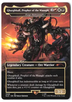 Ghazghkull Prophet of the Waaagh! Zurgo Helmsmasher (Borderless) #1028 SLD NM - Image 1