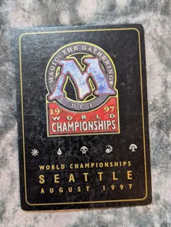 Forest (Land) Magic The Gathering MTG Gold Border Championship Seattle Aug 1997 - Image 2