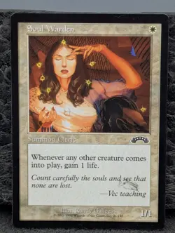 LP - Soul Warden - Exodus - Magic The Gathering Lightly Played English MTG - Image 1