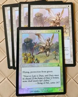 Foil + Regular Voice of Duty Urza's Destiny NM Near Mint MTG - Image 1