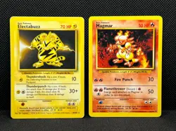 Pokemon Tcg Magmar - 36/102 & Electabuzz Base Set 20/102 - Non Holo - Image 1