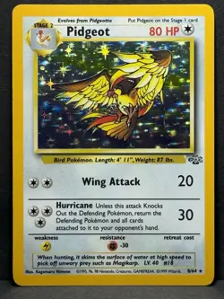 Pokemon TCG Pidgeot Jungle 8/64 Holo Unlimited Holo Rare LP #1 - Image 1