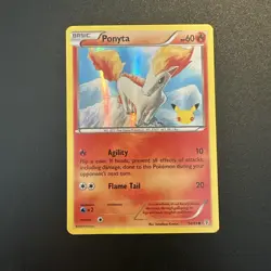 Pokemon TCG Ponyta Generations 14/83 Holo Common 20th special edition - Image 1
