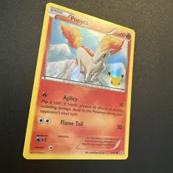 Pokemon TCG Ponyta Generations 14/83 Holo Common 20th special edition - Image 2