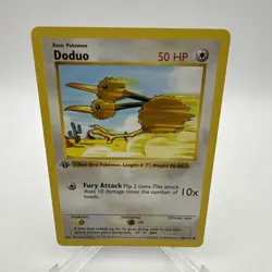 Pokemon TCG Base Set 1st Edition Shadowless Doduo 48/102 NMT - Image 1