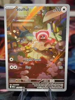 Pokemon 2025 Mega Evolution Stufful 154/132 Illustration Rare Near Mint - Image 1