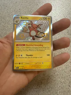 2024 Pokemon - Raichu 132/091 SV: Paldean Fates Holo - Shiny Rare NM PACK FRESH - Image 2