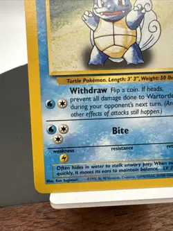 Pokemon TCG Wartortle Base Set 42/102 Regular Unlimited Uncommon - Ken Sugimori - Image 2