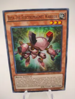 Yu-Gi-Oh! TCG Beta The Electromagnetic Warrior SDMY-EN002 1st Edition Holo - Image 1