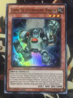 Yugioh: Gamma The Electromagnet Warrior - SDMY-EN003 Super Rare 1st Edition NM - Image 1