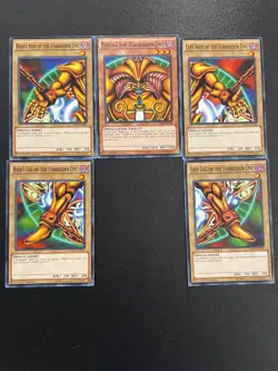 Yu-Gi-Oh! TCG Exodia Set LDK2 (Exodia, Left Arm, Left Leg, Right Arm, Right Leg) - Image 1