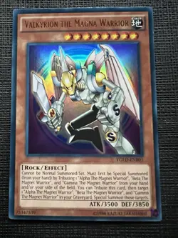 Yu-Gi-Oh! TCG Valkyrion The Magna Warrior YGLD-ENB01 Unlimited Ultra Rare NM - Image 1