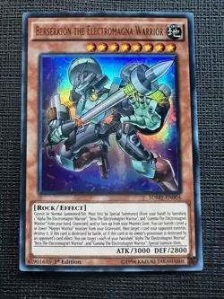 Yu-Gi-Oh Berserkion the Electromagna Warrior SDMY-EN004 Ultra Rare 1st Edition - Image 1