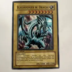 Yu-Gi-Oh! Blue-Eyes W. Dragon, SKE-DE001, Super Rare, 1st Edition, German, NM - Image 1