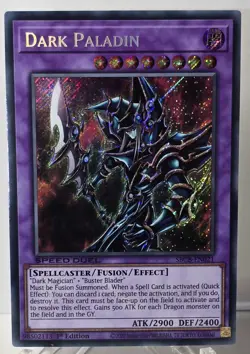 Dark Paladin SBCB-EN021 Secret Rare 1st Edition Yugioh TCG NM/M - Image 1