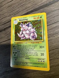 Pokemon TCG Cards Nidoking 11/102 Base Set Holo Rare NM - Image 2