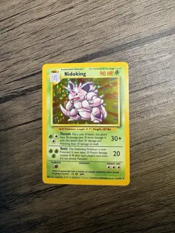 Pokemon TCG Cards Nidoking 11/102 Base Set Holo Rare NM - Image 4