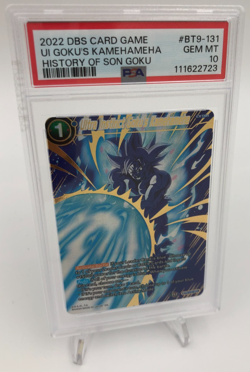 2022 DRAGONBALL Card Game UI GOKU'S KAMEHAMEHA BT9-131 GOKU grade PSA GEM MT 10 - Image 1