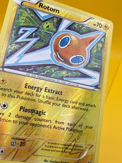 Rotom 24/124 Reverse Holo Rare Fates Collide Pokemon Card 2016 LP - Image 3