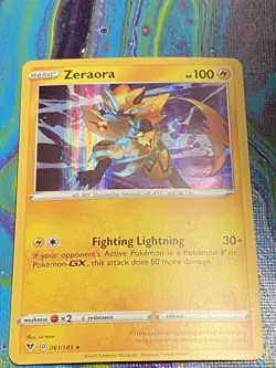 Zeraora 61/185 Cosmos Holo Rare Pokemon Card Vivid Voltage Pokemon TCG NM - Image 2