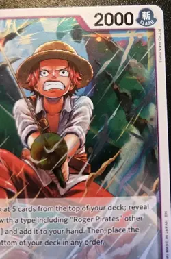Shanks OP13-065 Foil Rare Carrying On His Will One Piece Card Game - Image 3