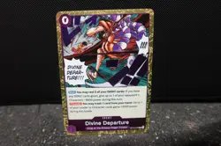 Divine Departure Rare Event Card Purple One Piece OP13-076 Foil NM - Image 1