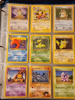 Pokemon Collection Binder Vintage Lot of Cards Holo Rares WoTC 1st Edition Etc - Image 1
