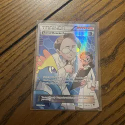 Fossil Researcher Full Art 110/111 XY Furious Fists Ultra Rare Holo Card NM-LP - Image 1
